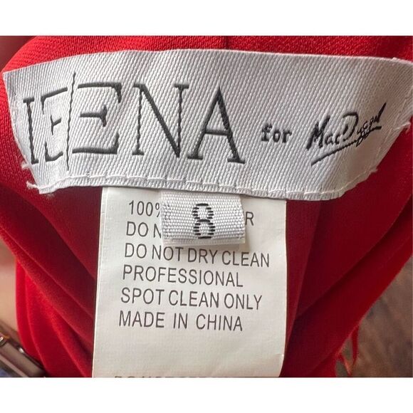 MAC DUGGAL 55300 Halter Mini Dress is Red NWOT Size 8 - Picture 4 of 4